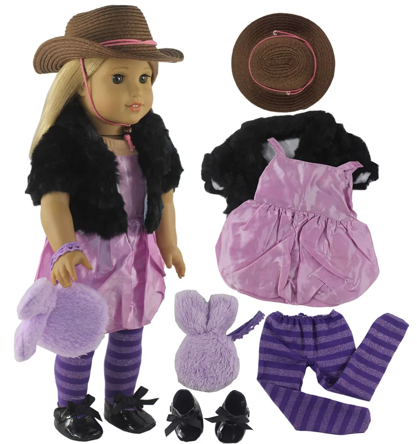 

2022 New 1 Set Doll Clothes Outfit for 18 Inch American Doll Many Style for Choice X141