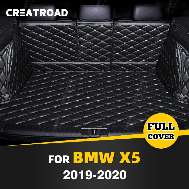 

Auto Full Coverage Trunk Mat For BMW X5 5-Seat 2019 2020 Leather Car Boot Cover Pad Cargo Liner Interior Protector Accessories