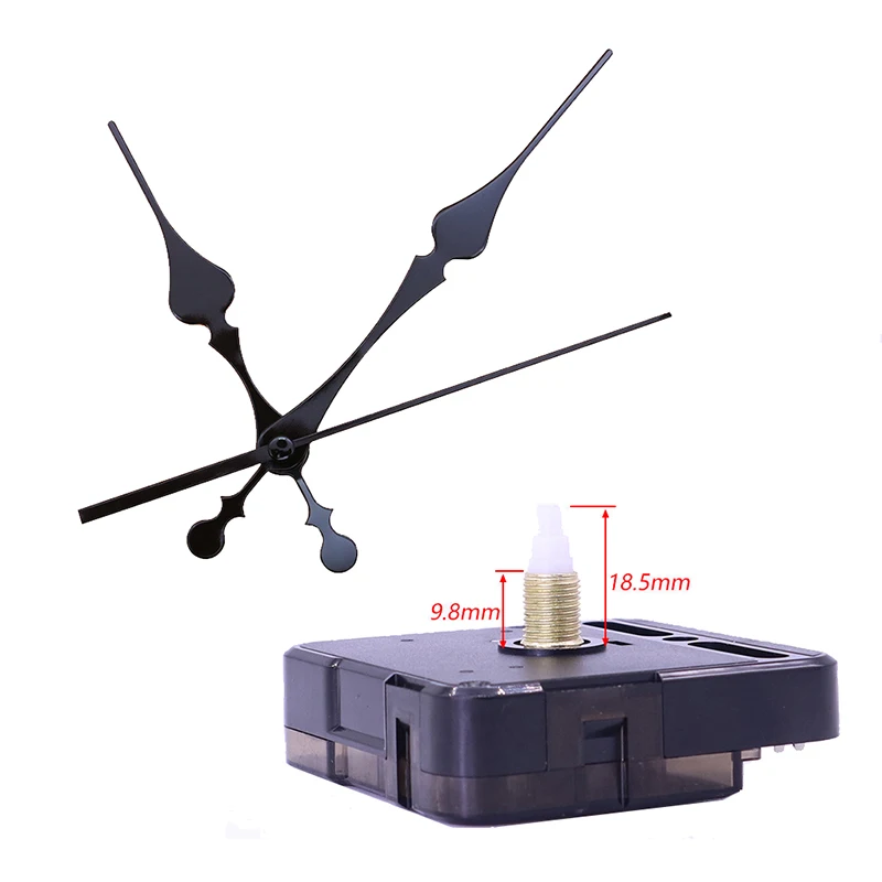 

Высококачественный часовой механизм с длинным стержнем 18,5 мм для настенных часов, 1 комплект, практичный часовой кварцевый настенный часовой механизм
