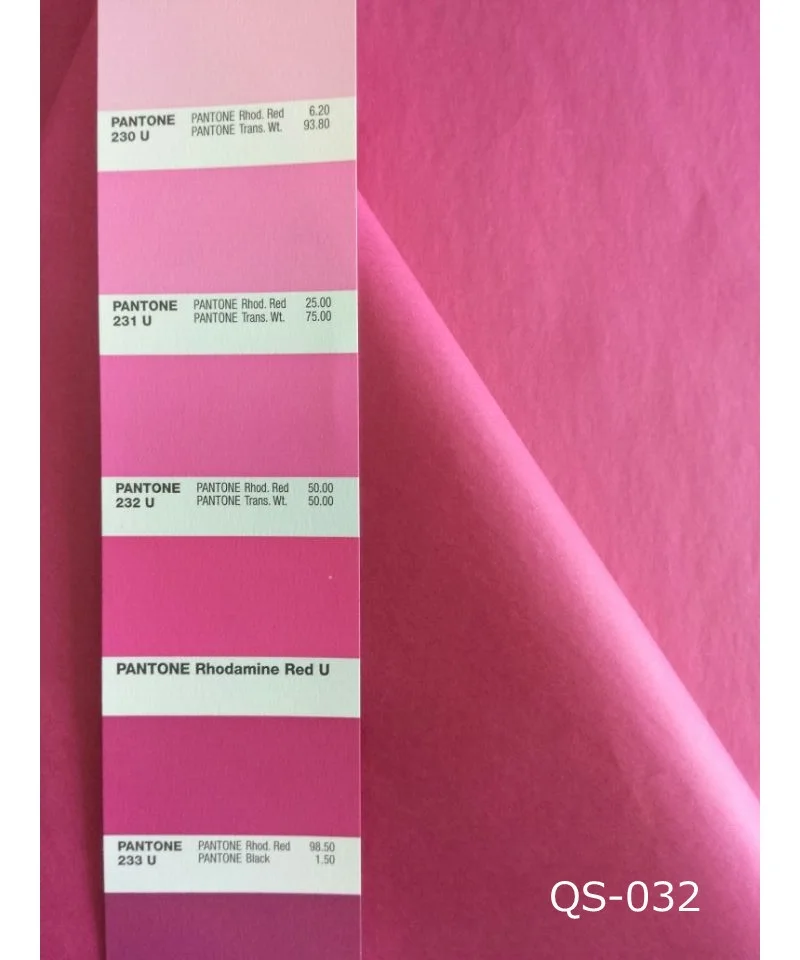 

250pcs 50x70cm Rhodamine Red Wrapping Tissue Paper Gift Packaging
