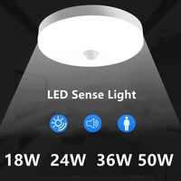 led lamp with motion sensor ceiling lights pir night light sensor wall lamps 110v 220v 18w 24w 36w 50w for home stairs hallway