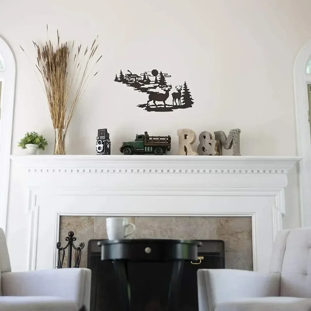 Очаровательный металлический настенный декор в деревенском стиле с