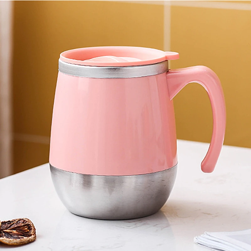 

Large Capacity Vacuum Flask Insulated Cup Heat Insulation Stainless Steel Double Insulation Cups Multi-function With Cover Mug