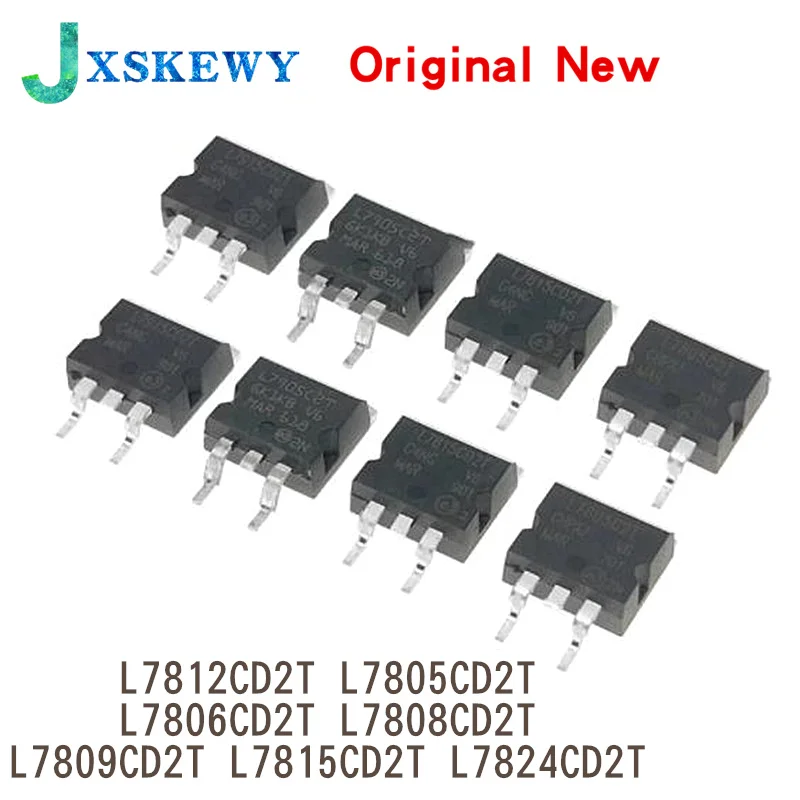 10 шт., L7805C2T L7806C2T L7808C2T L7809C2T TO-263 L7805CD2T L7806CD2T L7808CD2T L7809CD2T L7812CD2T L7815CD2T L7824CD2T IC