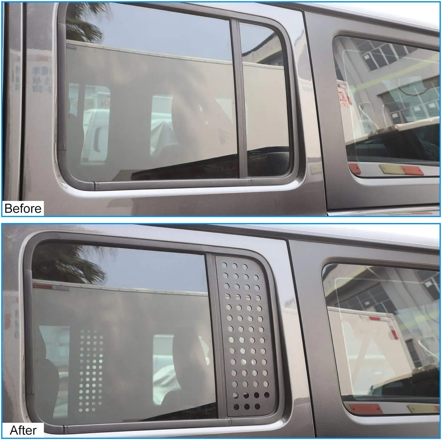 

OVOVS Black Car Rear Window Glass Cover Trim for 2018-2021 Jeep Wrangler JL and Unlimited 4-Door for 2020-2021 Jeep