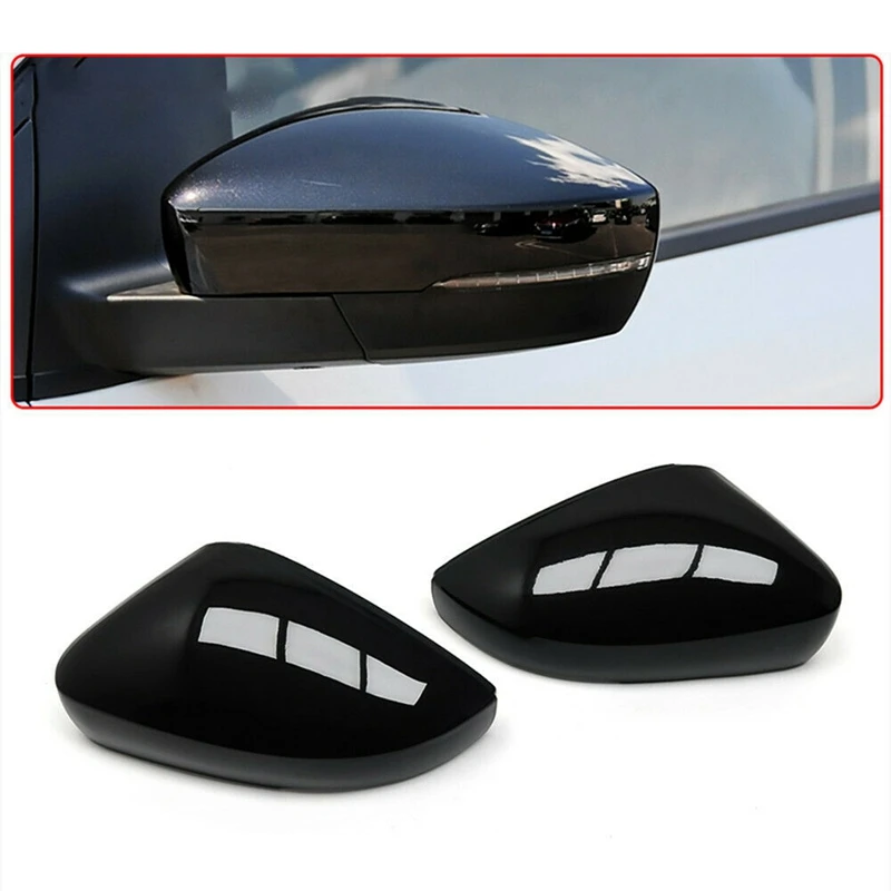 

Car Side Wing Rear View Rearview Mirror Cover Caps For-Polo MK5 6R 6C