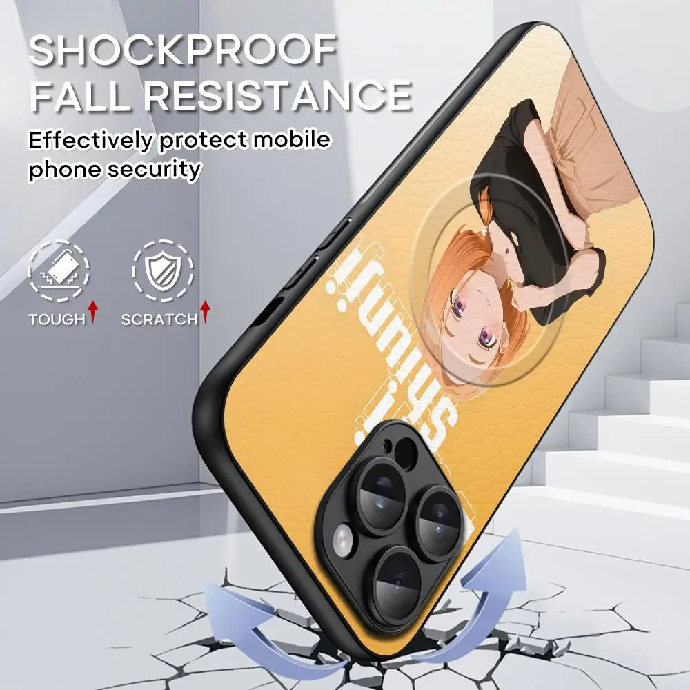 Фото Чехол для телефона Family Children для iPhone 17 16 15 14 13 12 11 Shiunji Plus Pro Max, высококачественный, роскошный, из овчины, с поддержкой Magsafe №3