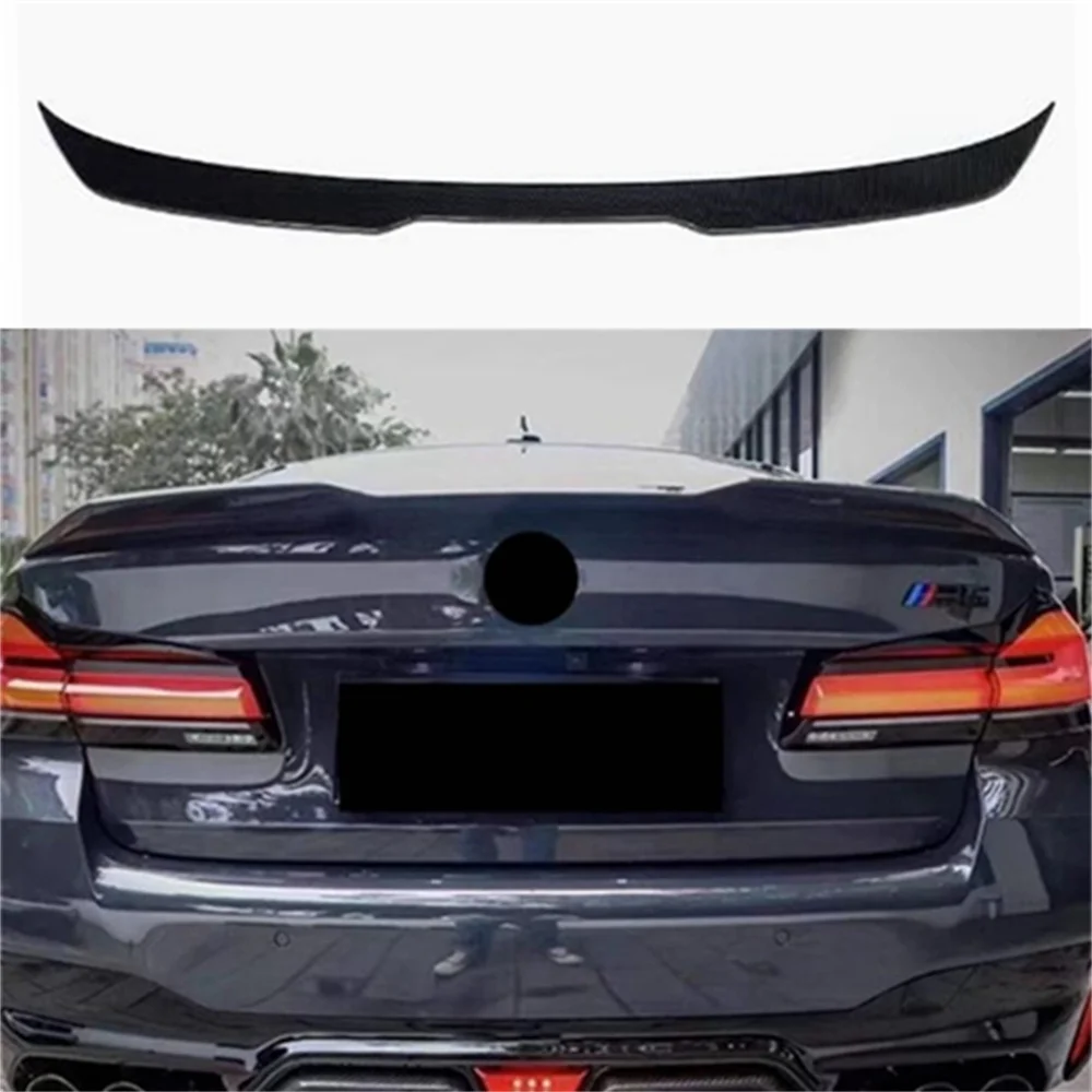 Задний спойлер для BMW 5 серии G30 F90 M5 2017 + блеск ABS Матовый Черный карбоновый вид