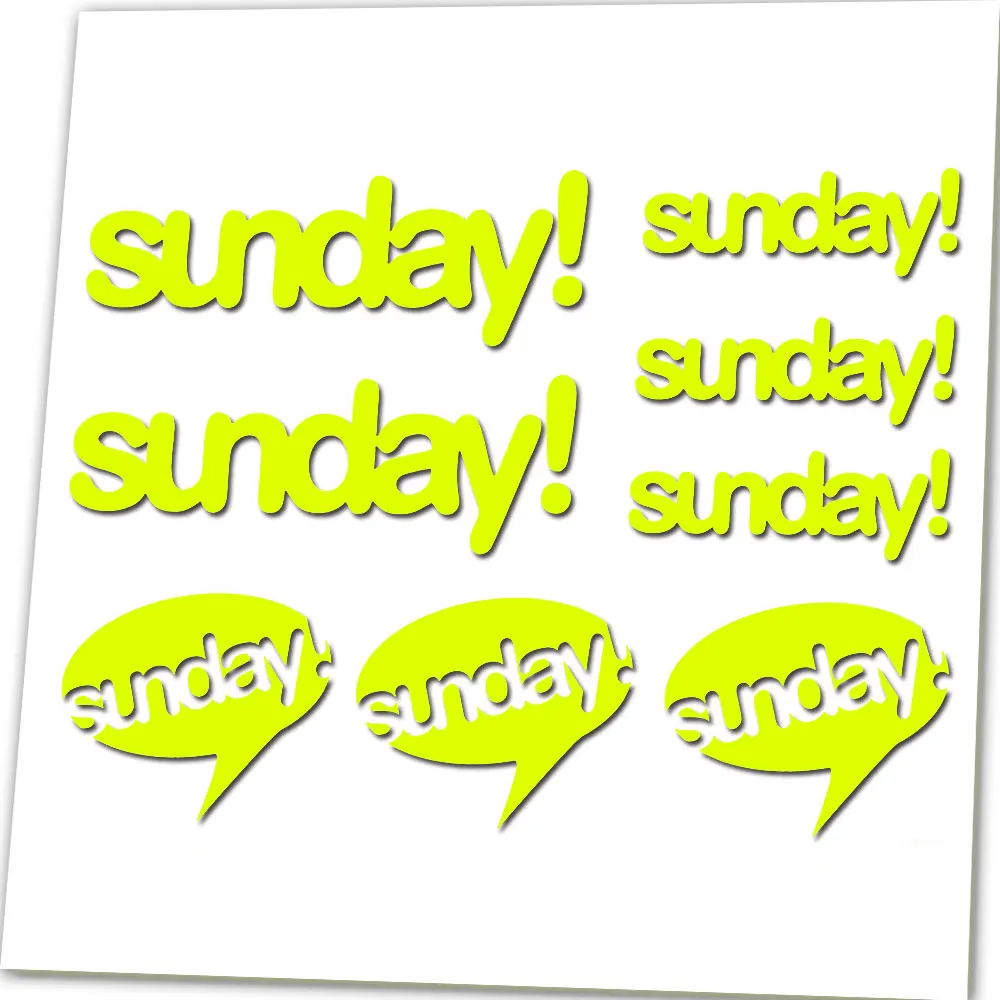 Для воскресенья BMX Виниловая наклейка с логотипом уличный парк свободный доступ