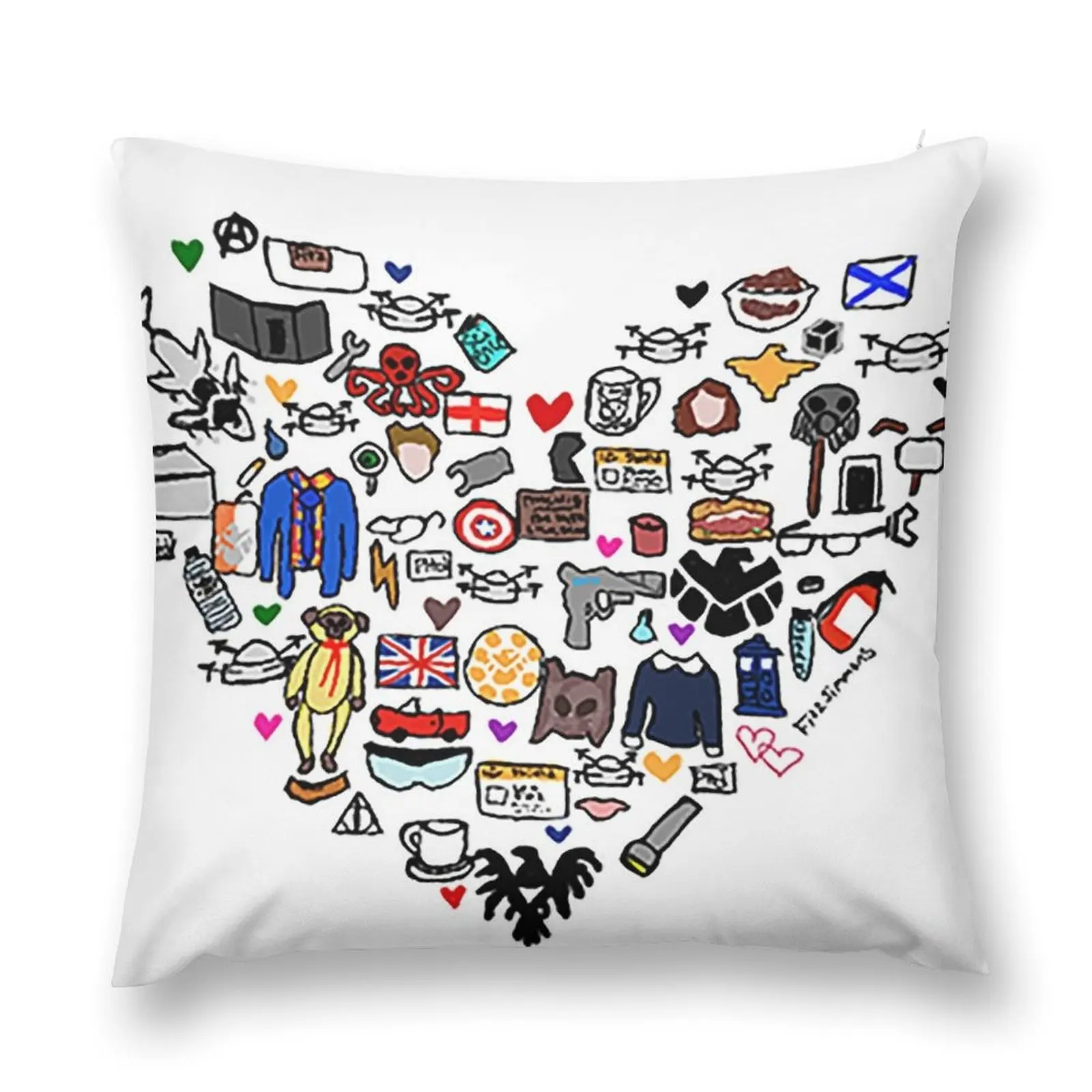 Декоративная подушка в форме сердца фитзсиммонс рождественские украшения для