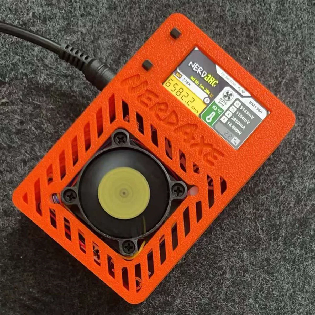 NerdAxe Miner Nerdminer 500Gh/S S19XP BM1366 ASIC Bitcoin Mini с 1 9-дюймовым дисплеем вилка европейского