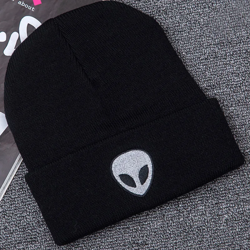 1 шт. Зимняя Теплая Вязаная Шапка-бини с вышивкой лыжная шапка унисекс для улицы