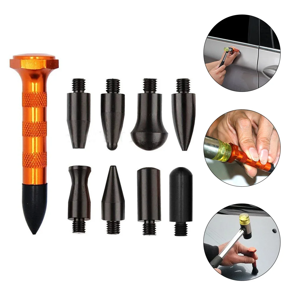 

1 Set Car Dent Repair Dent Removal Tool Hail Removal Pen with Replaceable Heads