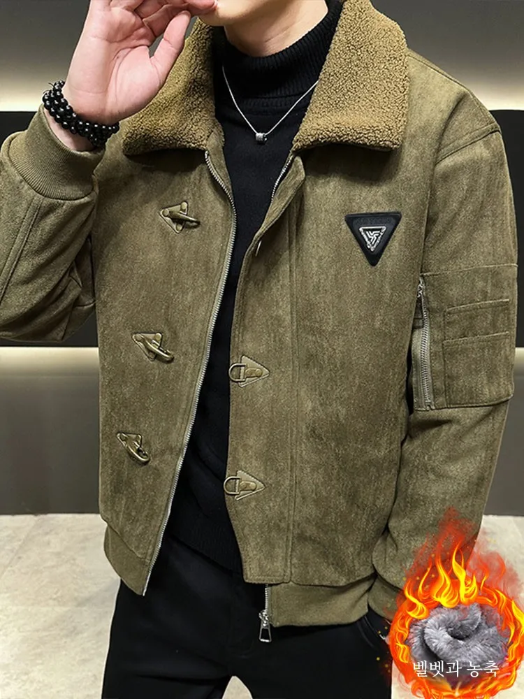 Меховая интегрированная верхняя одежда осенне-зимняя мужская берберская