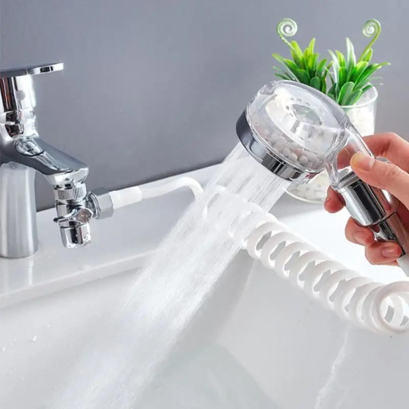 

1 Set Shower Head Water Saving Flow Faucet External Shampoo Shower ABS High Pressure Spray Nozzle For Bathroom Accessories