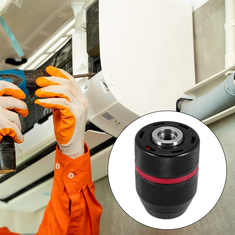 Бесключевой сверлильный патрон 1/2-20UNF крепление 2-13 мм самозатягивающийся для