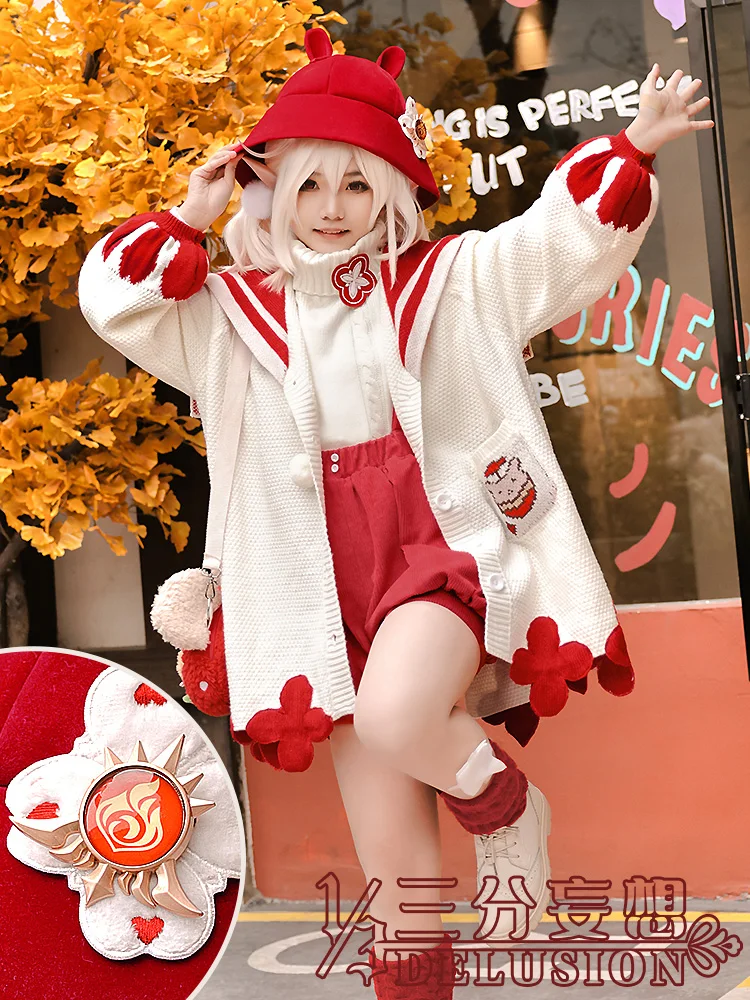 

Костюм для косплея Game Genshin Impact Klee, зимний костюм Solstice, стандартные размеры, новинка