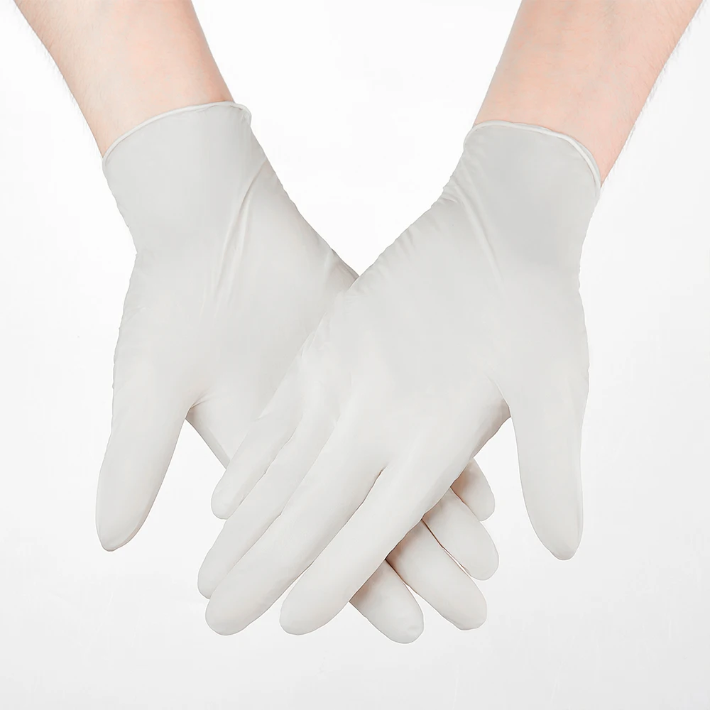 100pcs Nitrile Synethtic Gloves Food Grade Allergy Free Disposable Work Household Mechanic Kitchen Pink |