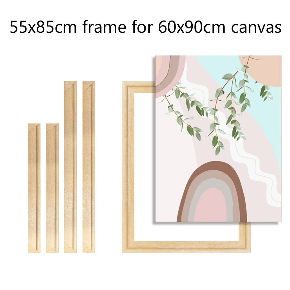 55x85 См Деревянная Рамка Для Холста 60x90 Современный Стиль Настенная