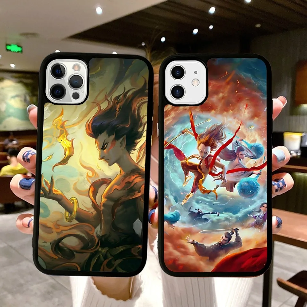 Хит-фильм Nezha B-Birth Of The DD-emon детский чехол для телефона из силикона ПК + ТПУ Samsung S10 20