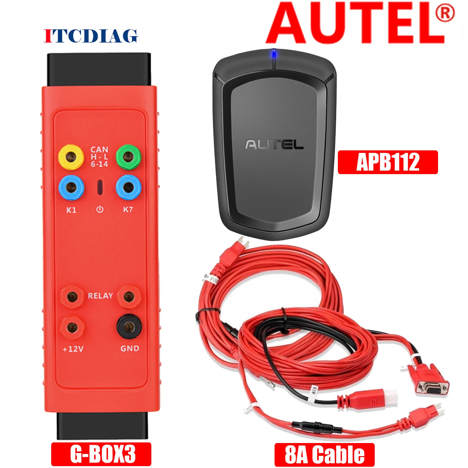 Autel MaxiIM G-BOX 3G-BOX3 GBOX3 адаптер и APB112 смарт-ключ симулятор и TOYOTA 8A BLADE AKL комплект программатора ключей все ключи потерянные