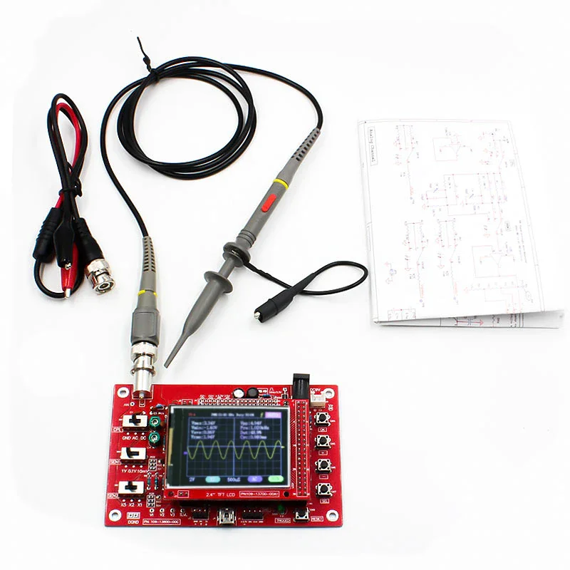 Комплект карманного цифрового осциллографа DSO FNIRSI-138 2 4 дюйма TFT ручной щуп P6100 -