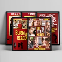 burn after reading black comedy film print art poster movie canvas painting wall stickers video room decor