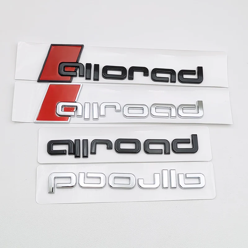 Audi Allroad 3D ABS Хромированный Черный Эмблема Логотип Письмо Багажник Значок Для