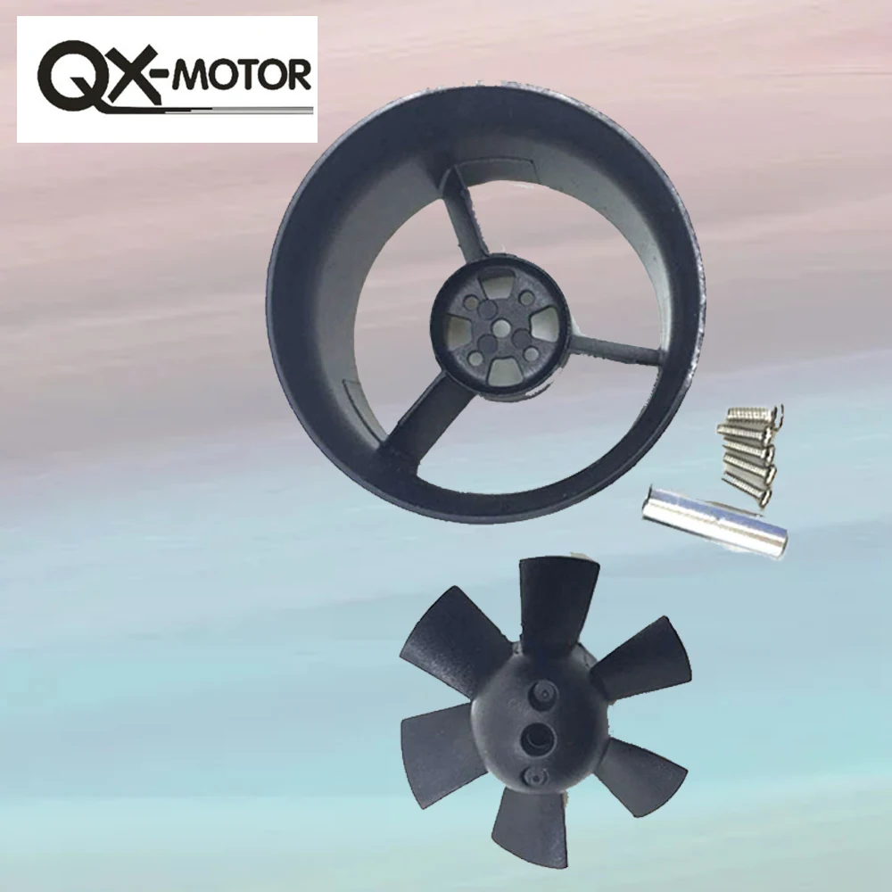 

QX-MOTOR 30mm EDF without Motor, with 6 Blades Ducted Fan, for RC Airplane