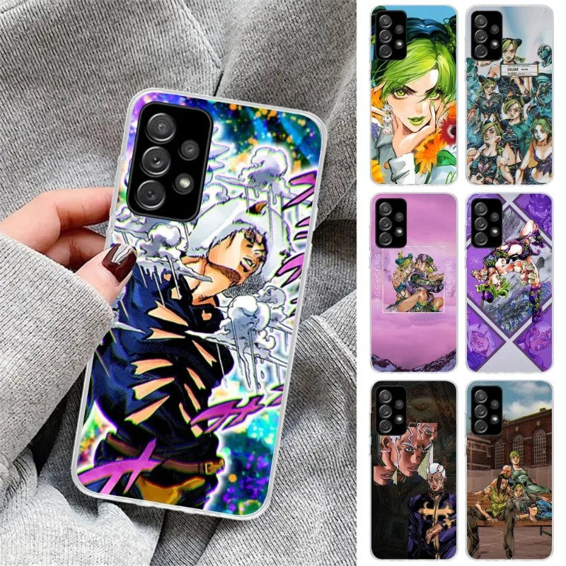 Чехол для телефона JOJO Stone Ocean Samsung Galaxy S10 S21 S22 Plus Ultra A91 A51 A21S A12 прозрачный чехол |