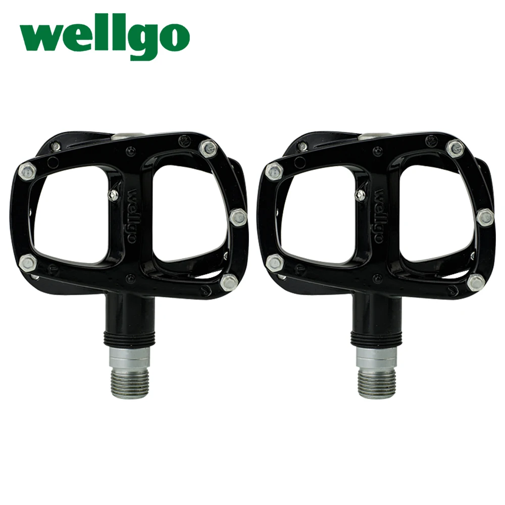 

Wellgo R146R Ultralight Aluminum alloy Body Cr-Mo Spindle 9/16" Sealed Bearing Road Bike MTB Bicycle Pedal Cycling Parts