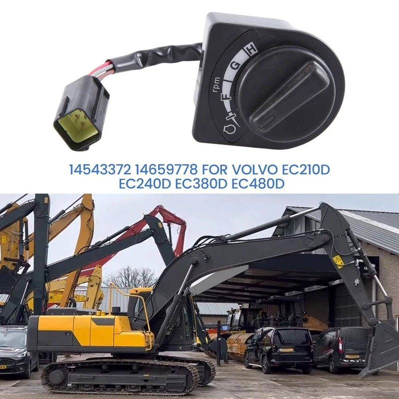 Ручка Дроссельной заслонки экскаватора переключатель дроссельной 14543372 14659778 для