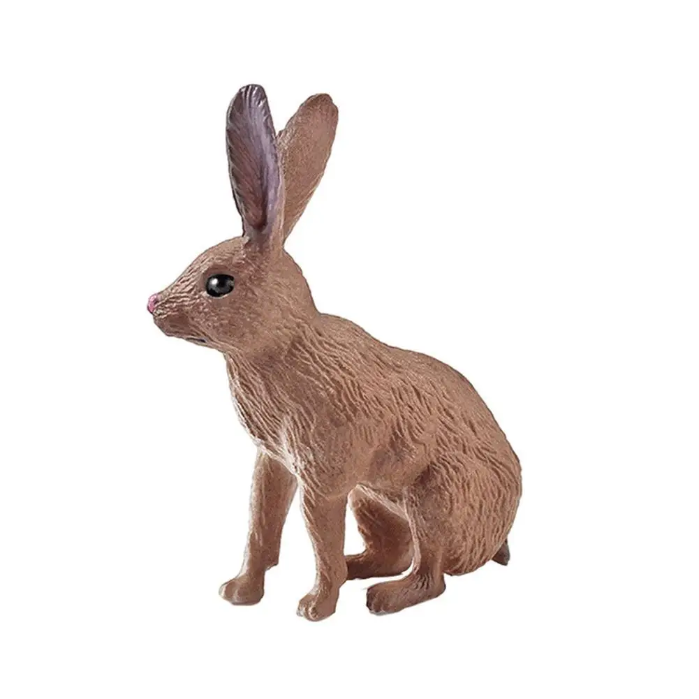 

Simulation Forest Animal Rabbit Model Mini Farm Ranch Static Hare Desktop Decoration Decoration Simulation Rabbit Model