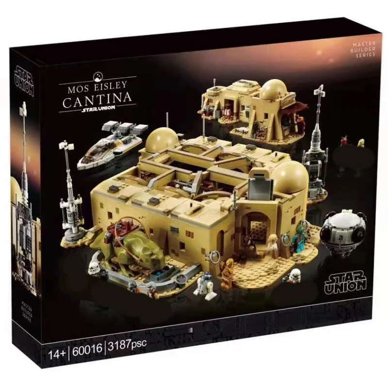 

New LepinBlock 60016 Mos Eisley Cantina Compatible 75290 Building Blocks Bricks Educational Toys Birthday Gifts