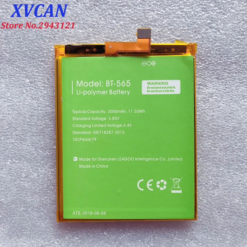 100% Original BT-565&ampBT-566 3000mAh Battery For Leagoo KIICAA Mix T5 T5C BT565&ampBT566 Mobile Smart Phone Parts Batterie Baterij |