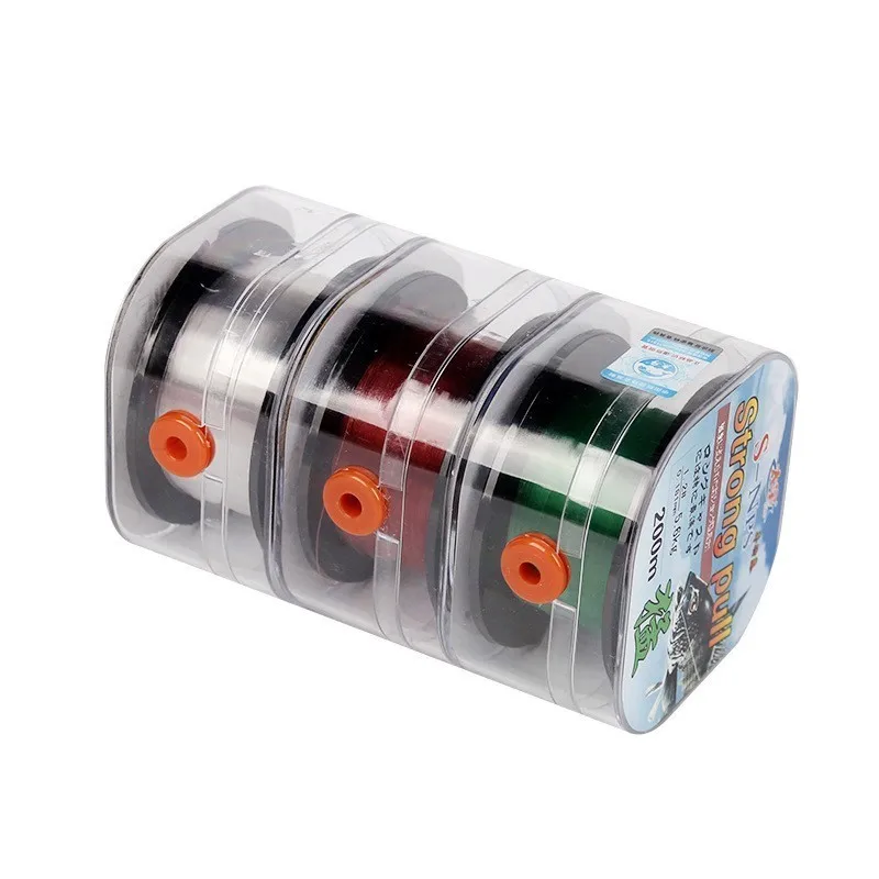 

200M Japan Fluorocarbon Coating Fishing Line White Green Brown Sinking Abrasion Resistance Freshwater Rope Fishing lines