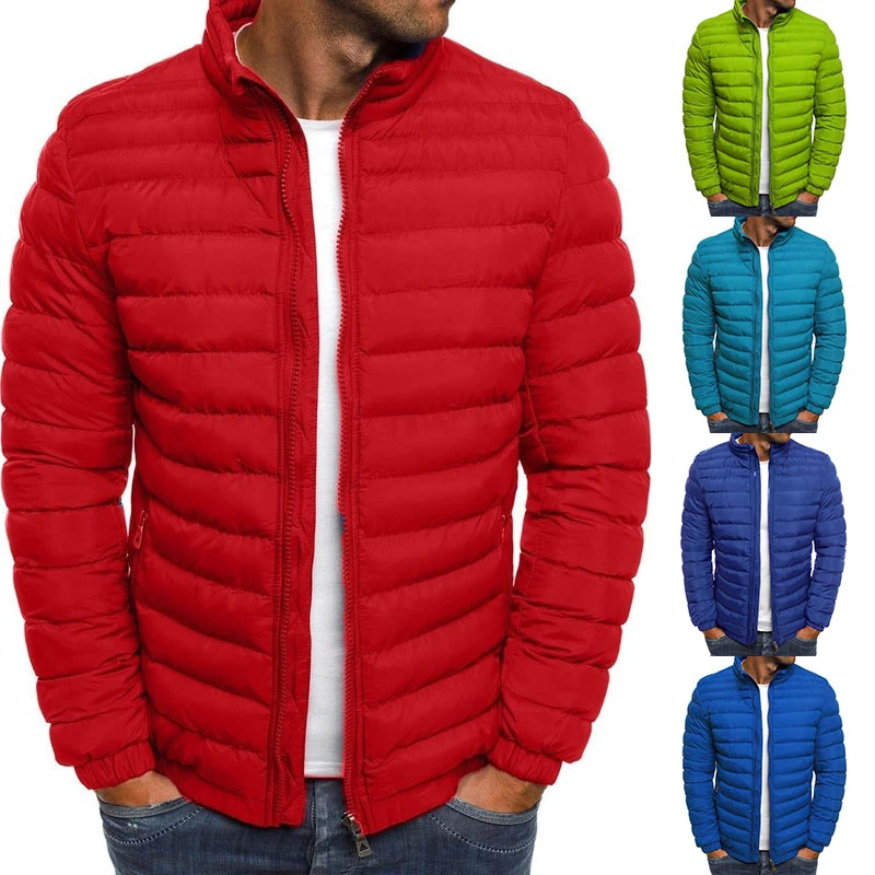 

Mens Hoodie Bubble Coats Puffer Comfy Jackets Men's Stand-up Collar Cotton Jacket Overcoat Fashion Parkas Outwear Top