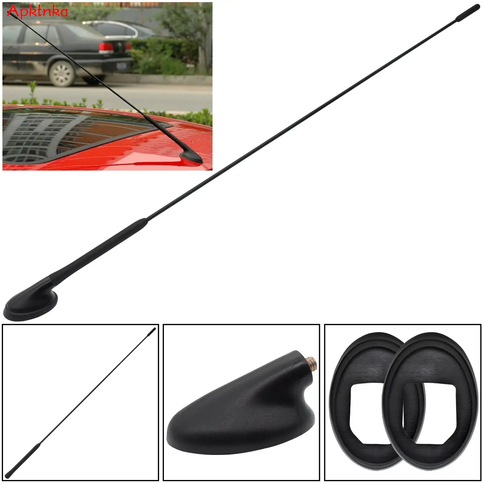 For Ford Focus 1998 - 2011 Fiesta Mercury Cougar Mondeo Transit Connect C-MAX Fusion Radio Antenna Aerial Base Mast Seal Rod FM