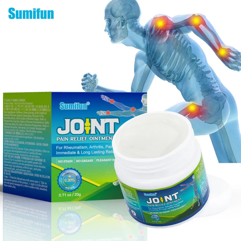 

20G Sumifun Pain Relief Ointment Body Massage Knee Leg Neck Waist Muscle Strain Rheumatoid Arthritis Cream Chinese Herbal Balm