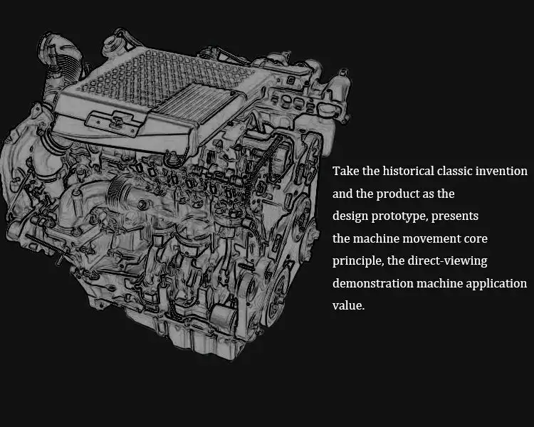 TECHING Цельнометаллический набор для сборки 4-цилиндрового двигателя