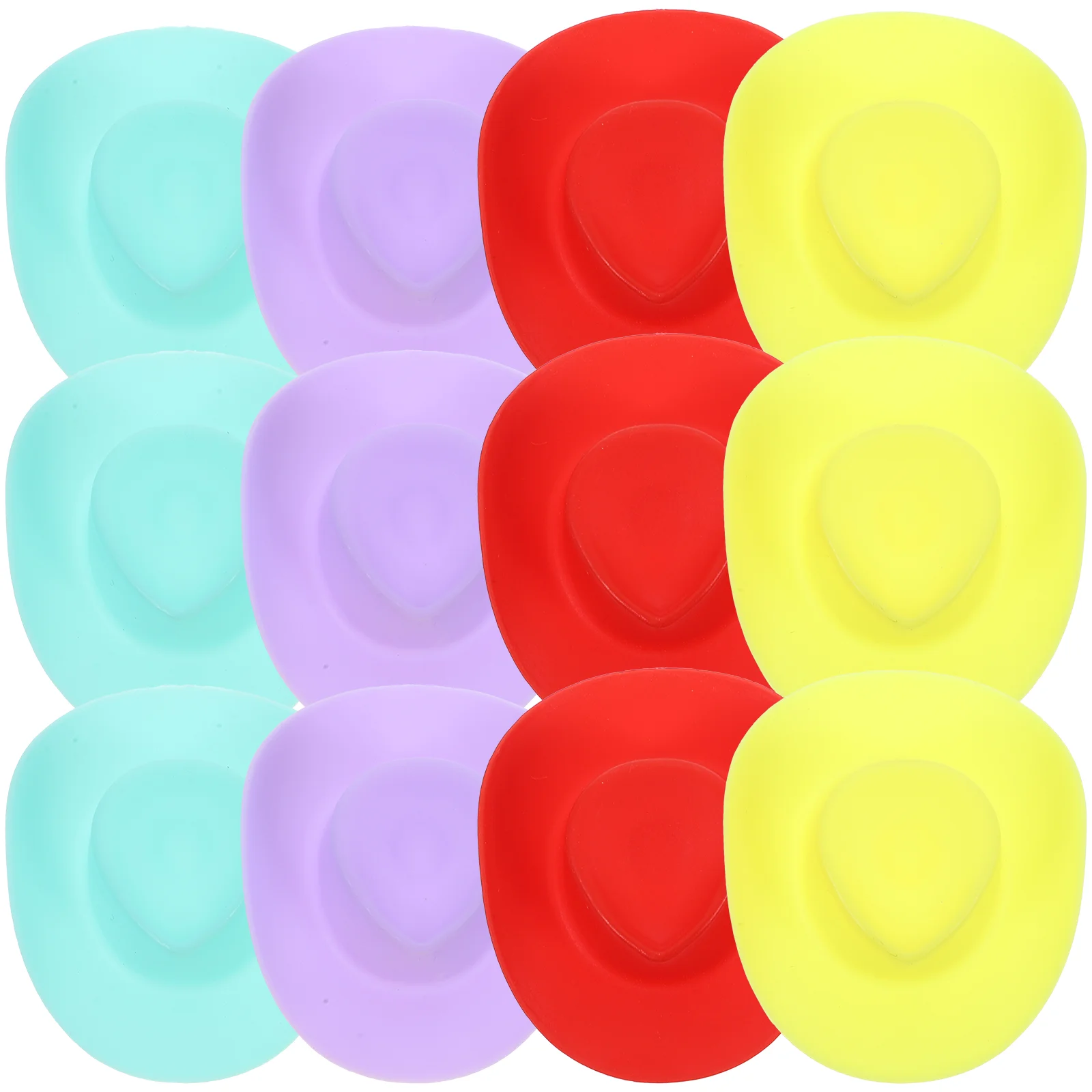 

40 Pcs Denim Hat Mini Craft Miniature Hats DIY Multicolor Tiny Party Decorative