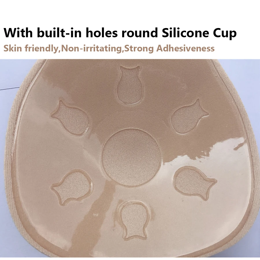 Самоклеящийся силиконовый бюстгальтер невидимый женский без бретелек с