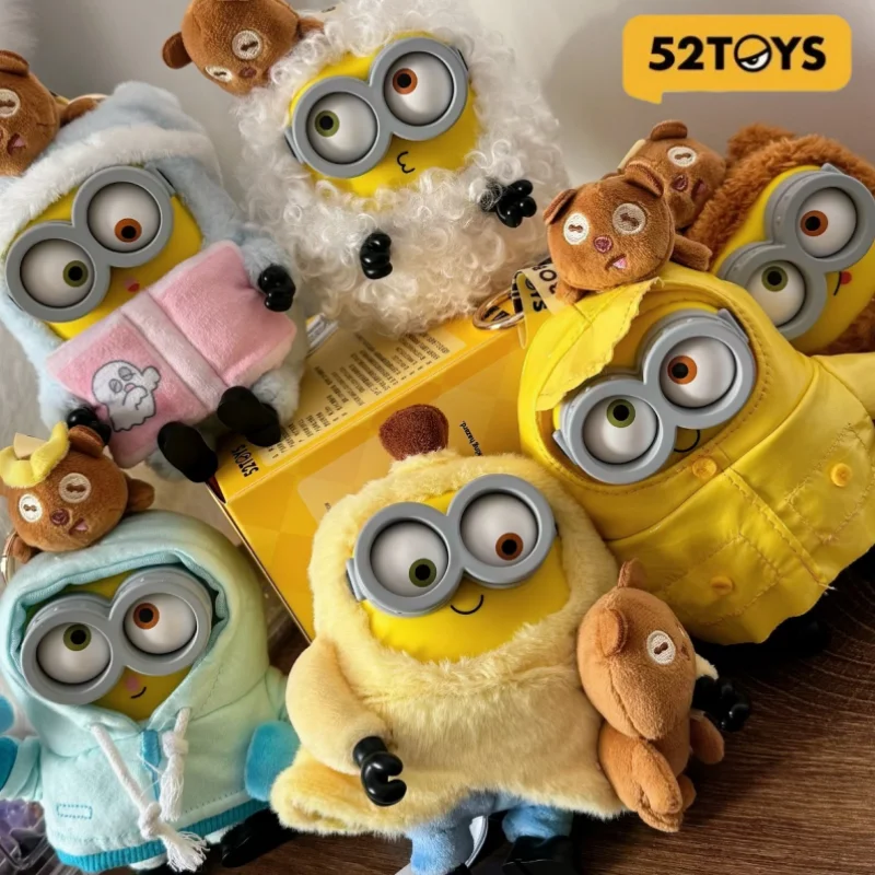 Фото Оригинальная плюшевая кукла 52TOYS BOB+TIM Yellow Man, подвесное украшение, игрушка-подарок для друзей, мягкая коллекционная игрушка-зверюшка в закрытой упаковке №2