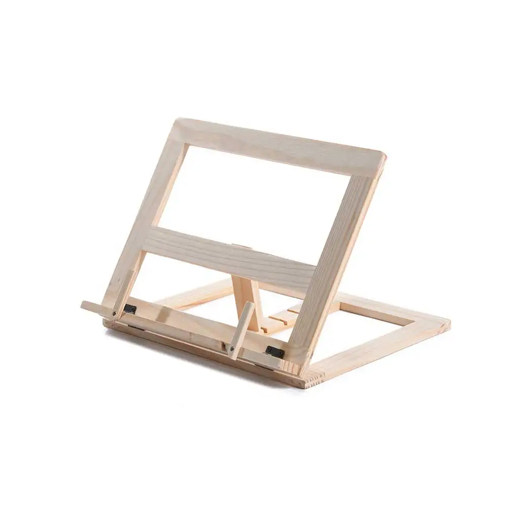 

Adults Book Reading Holder Anti-skid Laptop Tablet Notebook Stand Wood Tabletop Support Mount Home Bedroom Office