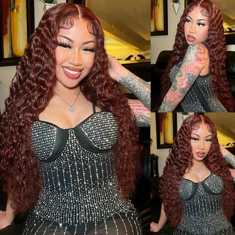 Ed Deep Curly Human Hair Wigs 13x4 Hd Lace Frontal Wig 200%
