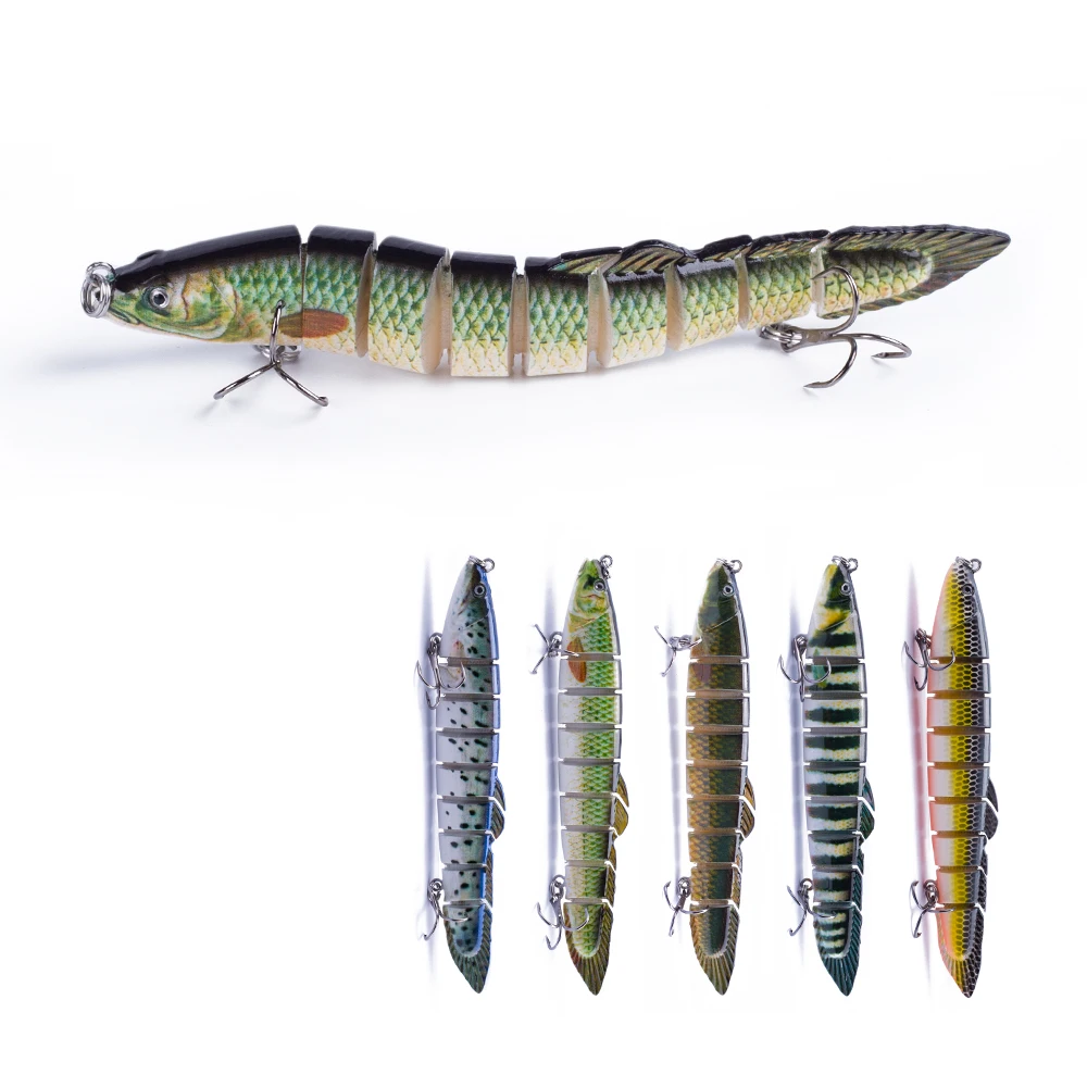 

New Hot Sale Multi Jointed Fishing Lure Eel lure 130mm/22g Crankbait 9 Segments Wobblers Artificial Bait Hard Swimbait Lure