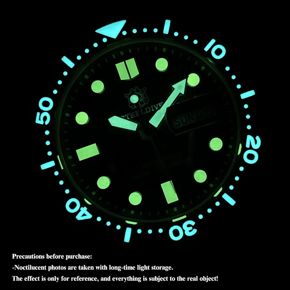 Купить Часы мужские механические водонепроницаемые с двойным календарем, 200 м