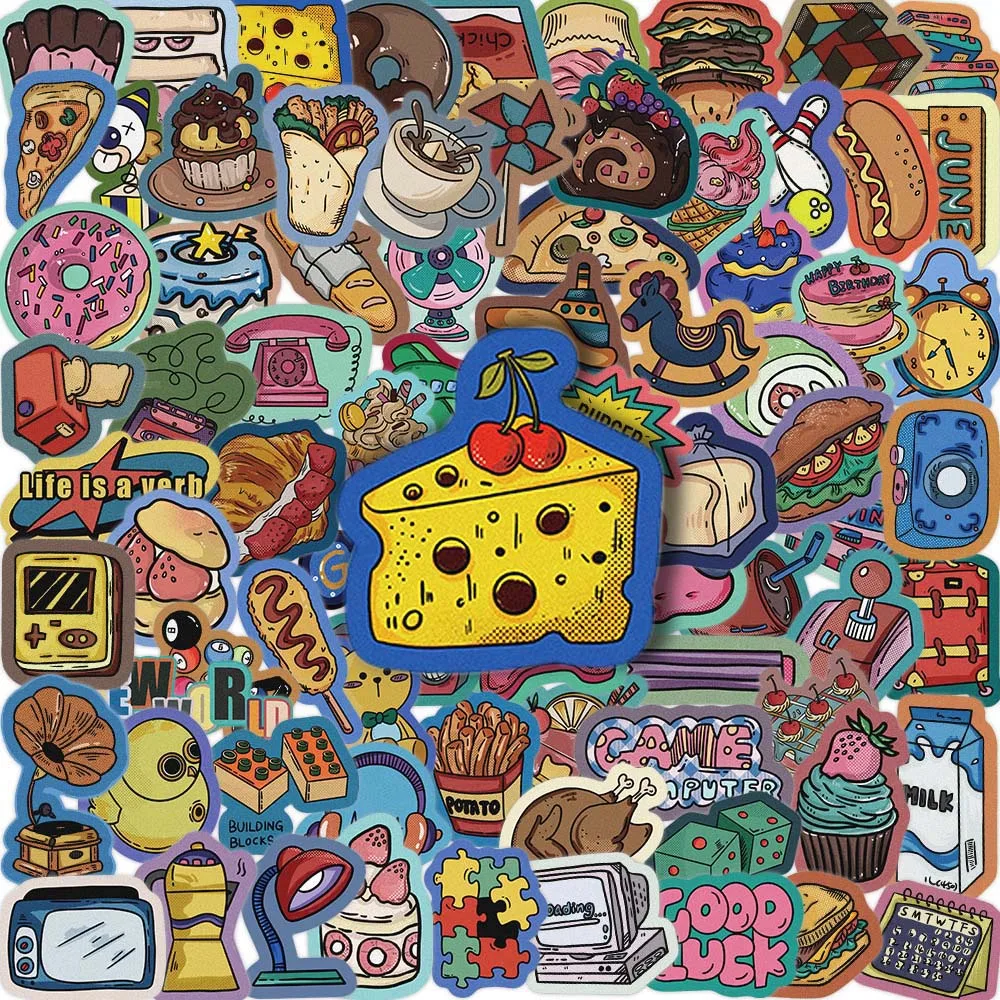 

10/40/80 шт., водонепроницаемые наклейки для ноутбука, гитары