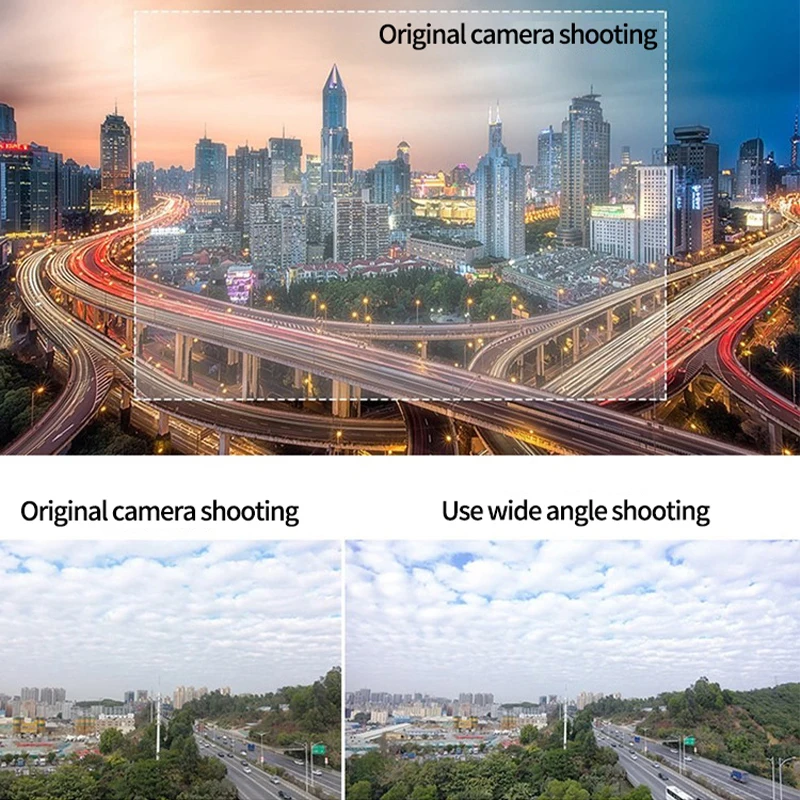 Для DJI Mini 3 Pro Drone Gimbal Camera External 110 ° Расширение широкоугольного объектива. Диапазон