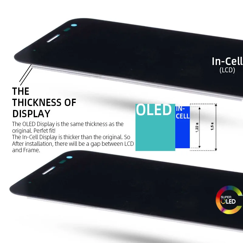 5.6&quot OLED / Incell тачскрин Дисплей для SAMSUNG Galaxy J6 On6 2018 LCD экран в сборе с тачскрином
